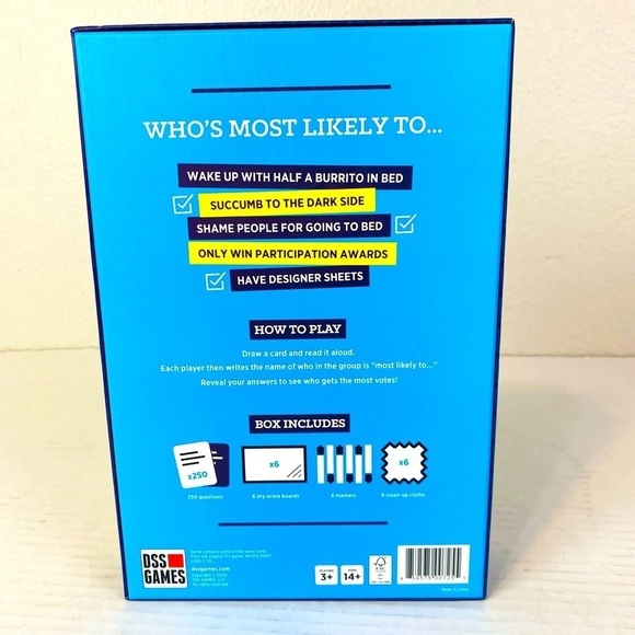 DSS Games Who’s Most Likely To…Voting Edition A-Party Game 14+ - Picture 4 of 4